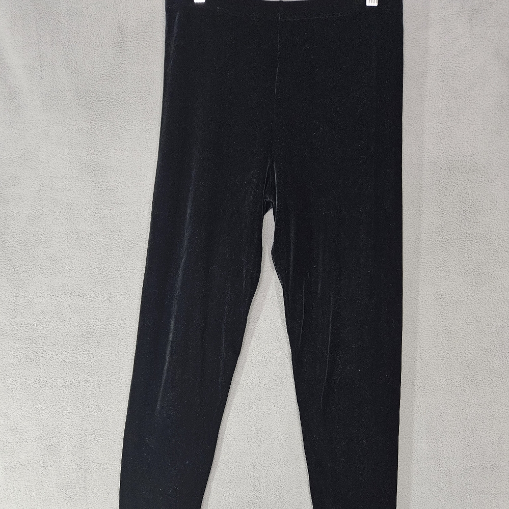 Vintage Central Park West Velvet straight leg goth Pants Black Women's Medium M
